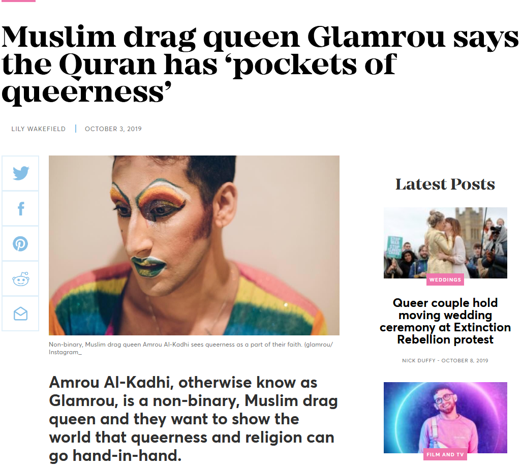 Name:  Screenshot_2019-10-08 Muslim drag queen Glamrou says the Quran has pockets of queerness.png
Views: 752
Size:  619.3 KB