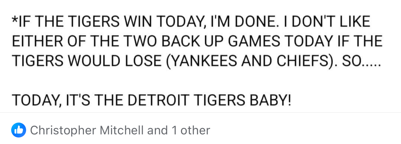 Name:  ChrissyTigersStupidity.jpeg
Views: 235
Size:  185.7 KB