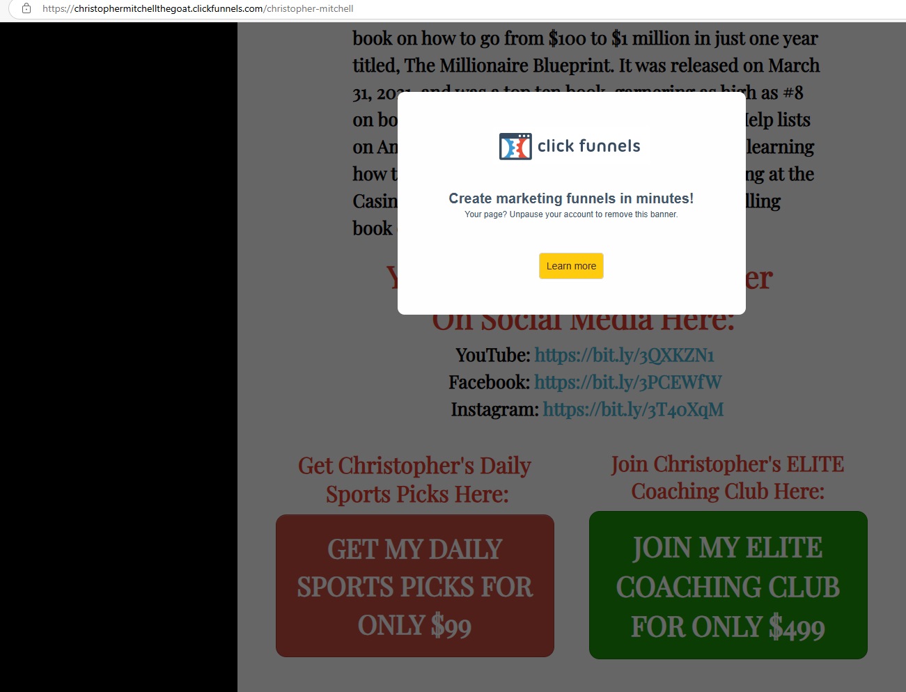 Name:  ChrissClickFunnelScam.jpg
Views: 485
Size:  170.1 KB